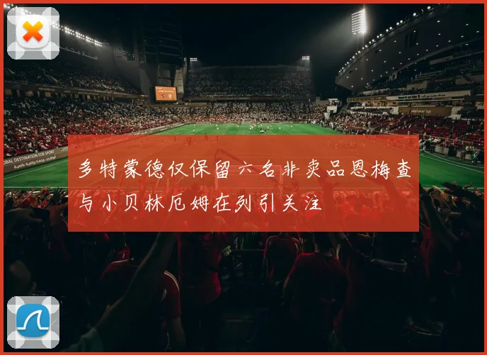 多特蒙德仅保留六名非卖品恩梅查与小贝林厄姆在列引关注